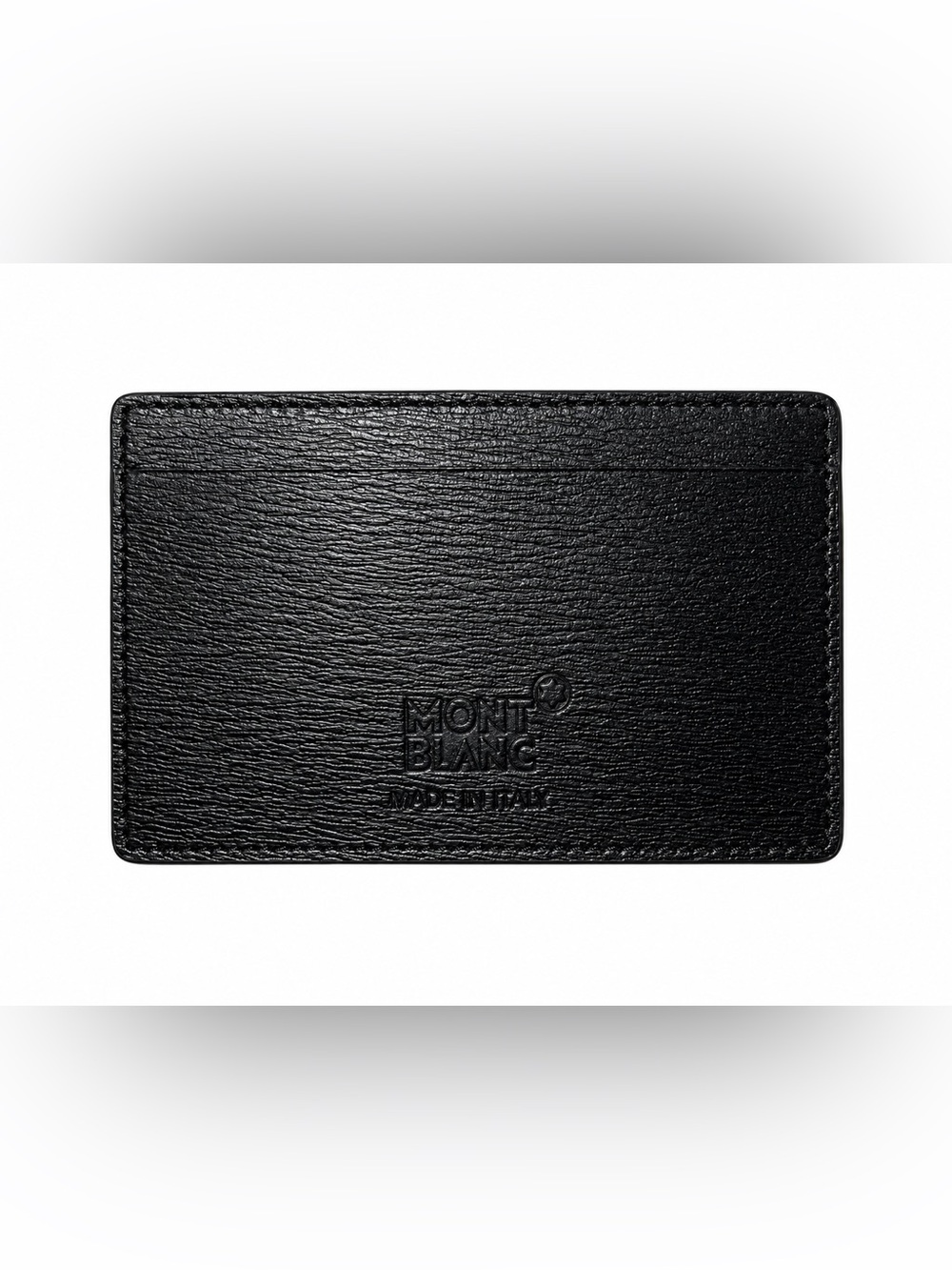 Montblanc 4810 Westside Black Leather 2cc Card Case - NWOB